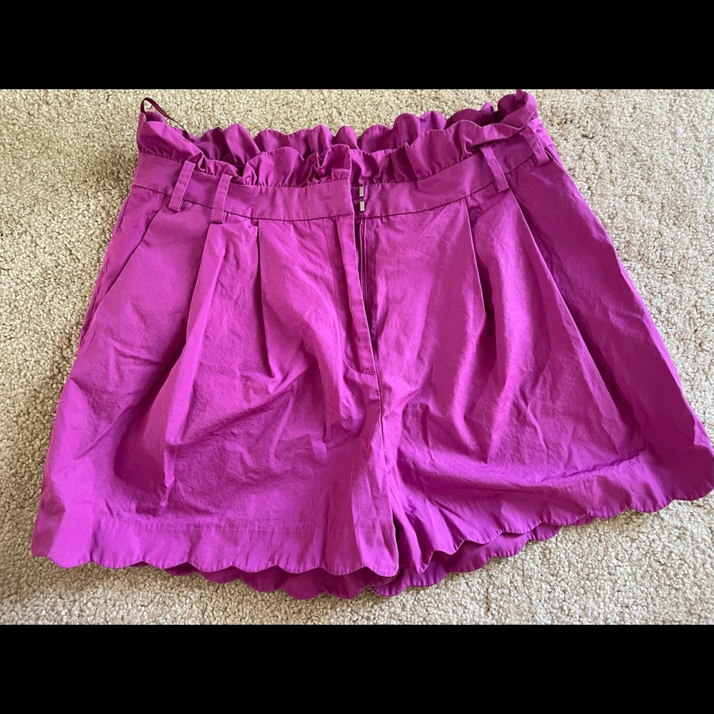Loft high waist pink purple shorts